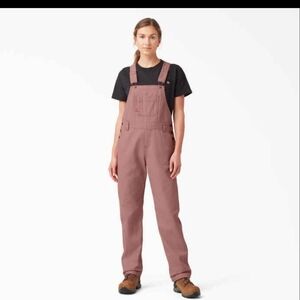 Dickies Women's Pink Jeans Overalls